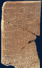 A copy of Babylonian tablet with observation of Venus from year 1600 BC